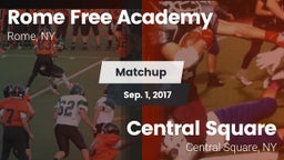 Matchup: Rome Free Academy vs. Central Square  2017