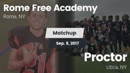 Matchup: Rome Free Academy vs. Proctor  2017