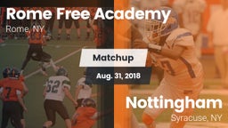 Matchup: Rome Free Academy vs. Nottingham  2018