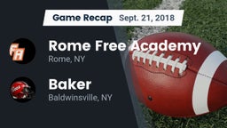 Recap: Rome Free Academy  vs. Baker  2018