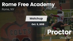 Matchup: Rome Free Academy vs. Proctor  2018