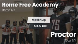 Matchup: Rome Free Academy vs. Proctor  2018