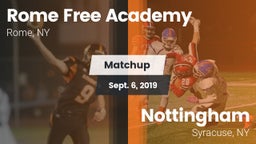 Matchup: Rome Free Academy vs. Nottingham  2019