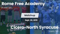 Matchup: Rome Free Academy vs. Cicero-North Syracuse  2019