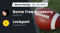 Recap: Rome Free Academy  vs. Lockport  2019