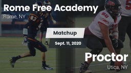 Matchup: Rome Free Academy vs. Proctor  2020