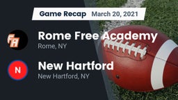 Recap: Rome Free Academy  vs. New Hartford  2021