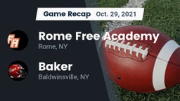 Recap: Rome Free Academy  vs. Baker  2021