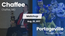 Matchup: Chaffee  vs. Portageville  2017
