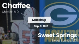 Matchup: Chaffee  vs. Sweet Springs  2017
