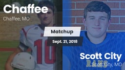 Matchup: Chaffee  vs. Scott City  2018