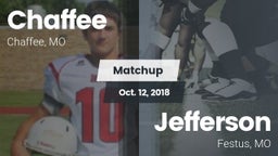 Matchup: Chaffee  vs. Jefferson  2018