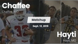 Matchup: Chaffee  vs. Hayti  2019