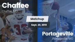 Matchup: Chaffee  vs. Portageville  2019