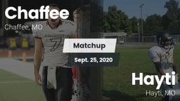 Matchup: Chaffee  vs. Hayti  2020