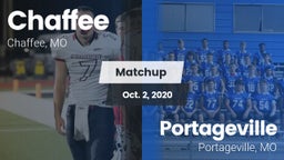 Matchup: Chaffee  vs. Portageville  2020
