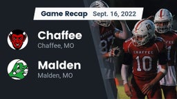 Recap: Chaffee  vs. Malden  2022
