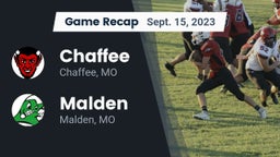 Recap: Chaffee  vs. Malden  2023