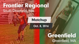 Matchup: Frontier Regional vs. Greenfield  2016