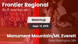 Matchup: Frontier Regional vs. Monument Mountain/Mt. Everett  2019