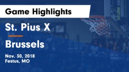 St. Pius X  vs Brussels Game Highlights - Nov. 30, 2018