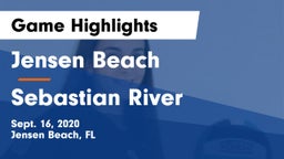 Jensen Beach  vs Sebastian River  Game Highlights - Sept. 16, 2020