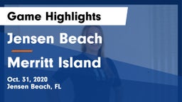 Jensen Beach  vs Merritt Island  Game Highlights - Oct. 31, 2020