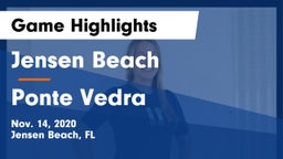 Jensen Beach  vs Ponte Vedra Game Highlights - Nov. 14, 2020