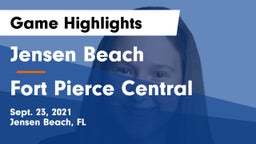 Jensen Beach  vs Fort Pierce Central Game Highlights - Sept. 23, 2021