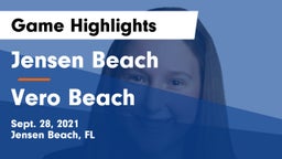 Jensen Beach  vs Vero Beach  Game Highlights - Sept. 28, 2021