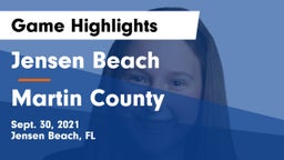 Jensen Beach  vs Martin County  Game Highlights - Sept. 30, 2021