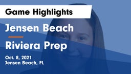 Jensen Beach  vs Riviera Prep Game Highlights - Oct. 8, 2021