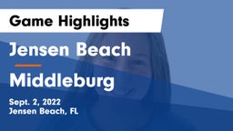 Jensen Beach  vs Middleburg  Game Highlights - Sept. 2, 2022