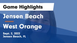 Jensen Beach  vs West Orange Game Highlights - Sept. 2, 2022