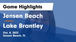 Jensen Beach  vs Lake Brantley  Game Highlights - Oct. 8, 2022