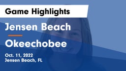 Jensen Beach  vs Okeechobee  Game Highlights - Oct. 11, 2022