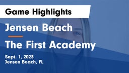Jensen Beach  vs The First Academy Game Highlights - Sept. 1, 2023