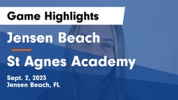 Jensen Beach  vs St Agnes Academy Game Highlights - Sept. 2, 2023