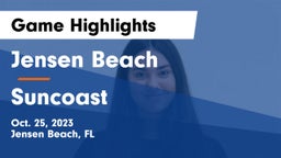 Jensen Beach  vs Suncoast  Game Highlights - Oct. 25, 2023