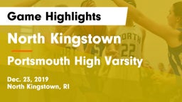 North Kingstown  vs Portsmouth High Varsity Game Highlights - Dec. 23, 2019