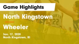 North Kingstown  vs Wheeler Game Highlights - Jan. 17, 2020