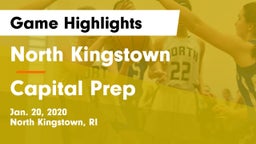 North Kingstown  vs Capital Prep  Game Highlights - Jan. 20, 2020