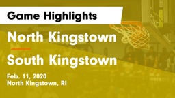 North Kingstown  vs South Kingstown Game Highlights - Feb. 11, 2020