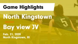 North Kingstown  vs Bay view JV Game Highlights - Feb. 21, 2020