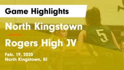 North Kingstown  vs Rogers High JV Game Highlights - Feb. 19, 2020