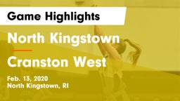 North Kingstown  vs Cranston West  Game Highlights - Feb. 13, 2020