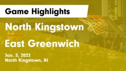 North Kingstown  vs East Greenwich  Game Highlights - Jan. 3, 2022