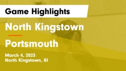 North Kingstown  vs Portsmouth  Game Highlights - March 4, 2023