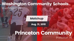 Matchup: Washington vs. Princeton Community  2018