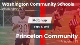 Matchup: Washington vs. Princeton Community  2019